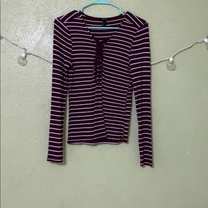 Striped long sleeve shirt